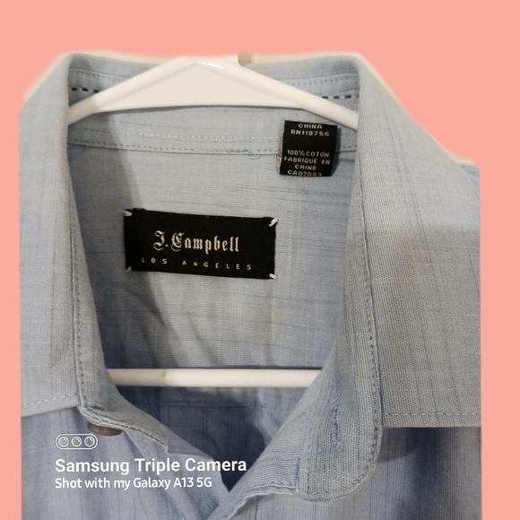 J Campbell  long sleeve button up collar shirt large - Picture 2 of 2